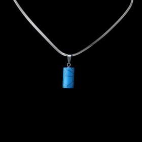 Firuze Taşı Silindir Kolye Ucu