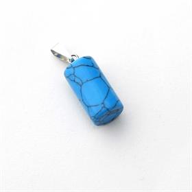 Firuze Taşı Silindir Kolye Ucu