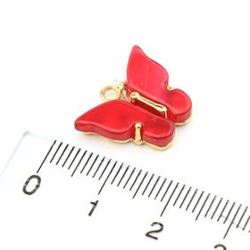 Fuşya Sedefli Kelebek Takı Ucu