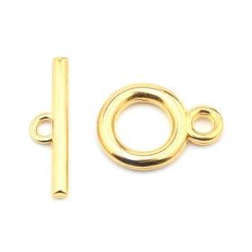 Geçmeli T Klips Altın