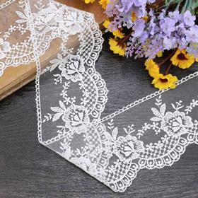 Geniş Güpür Dantel Kırık Beyaz 67