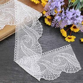 Geniş Güpür Dantel Krem 727