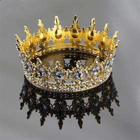 Gold Altın Pasta Tacı