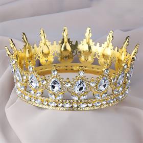 Gold Altın Pasta Tacı