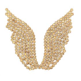 Gold Taşlı Küçük Kanat Aplik