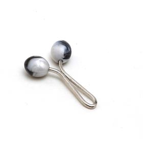 Gri Akik Taşlı Eşarp Şal Klipsi 12 adet