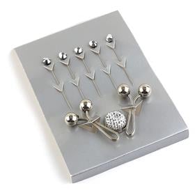 Gümüş Eşarp Aksesuarları Seti 8 Parça