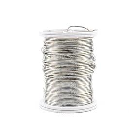 Gümüş Renk Bakır Takı ve Çiçek Teli 0,6 mm
