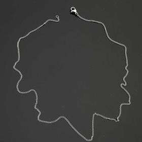 Gümüş Renk, Çelik, Kolye Zinciri - 45 cm