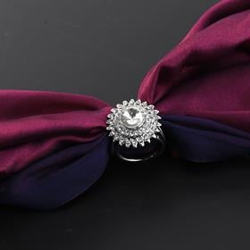 Gümüş Renk Taşlı Eşarp Şal Yüzüğü