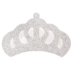 Gümüş Taşlı Prenses Tacı Motif Büyük Boy