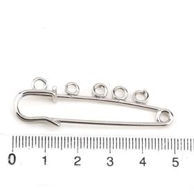 Halkalı İskoç İğnesi Gümüş