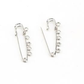 Halkalı İskoç İğnesi Gümüş