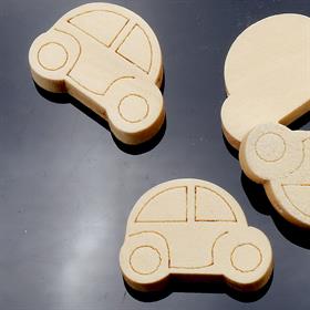 Ham, Ahşap Araba, Emzik Zinciri Boncuğu