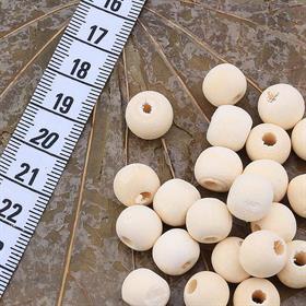 Ham Ahşap Tahta Boncuk ( 50 Adet )