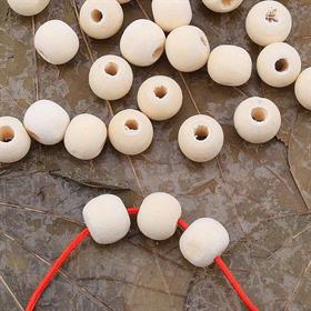 Ham Ahşap Tahta Boncuk ( 50 Adet )