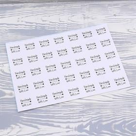 HandMade With Love Şeffaf Sticker