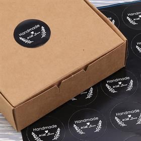 HandMade With Love Siyah Sticker