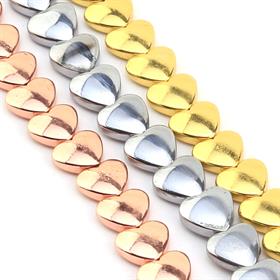 Hematit Taş Kalp Boncuk