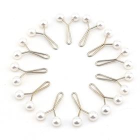 İnci Taşlı Eşarp Şal Klipsi 12 adet