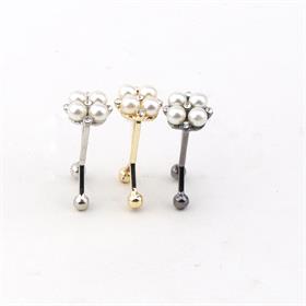 İncili Döküm Eşarp Şal Klipsi