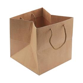 İp Askılı Kraft Çanta 15 X 15 X 15 cm