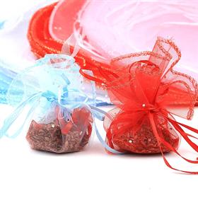 İpli Yuvarlak Tül Kese 100 Adet