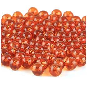 Kahverengi Deliksiz Plastik Boncuk 6 mm