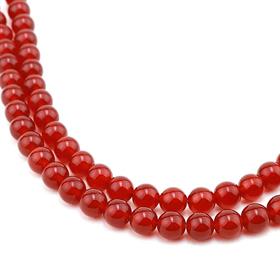 Kahverengi Doğal Akik Taşı Boncuk