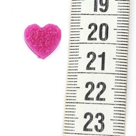 Kalp Şeklinde Polyester Taş 12 mm (10 adet)