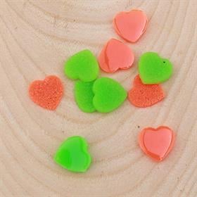 Kalp Şeklinde Polyester Taş 16 mm (10 adet)