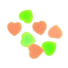 Kalp Şeklinde Polyester Taş 16 mm (10 adet)