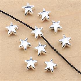 Karamaz Metal Yıldız Takı Boncuğu 10 Adet