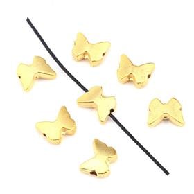 Gold Kelebek Boncuk 5 Adet