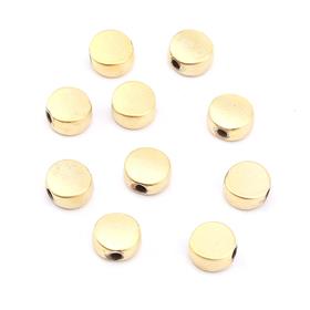 Metal Yassı Boncuk 5 Adet