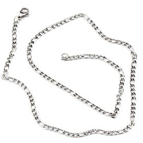 Kararmaz Çelik Gümüş Kalın Kolye Zinciri 45 cm