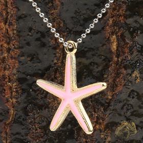 Deniz Yıldızı Takı Ucu Pembe Mineli