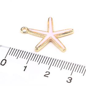 Deniz Yıldızı Takı Ucu Pembe Mineli