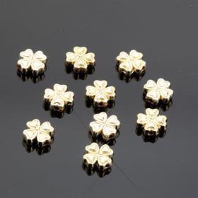 Kararmaz Gold Metal Yonca Takı Boncuğu