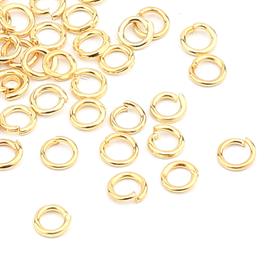 Gold Renk Metal Takı Halkası 10 Adet