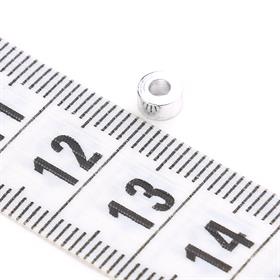 Gümüş Renk Kaplama Silindir Boncuk 10 Adet