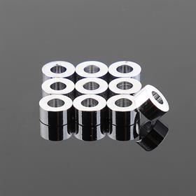 Gümüş Renk Kaplama Silindir Boncuk 10 Adet