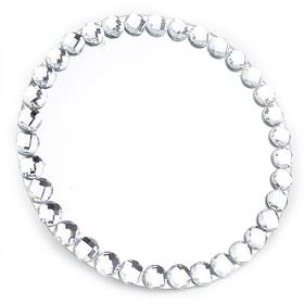 Kare Desenli Yuvarlak Akrilik Taş (100 adet)