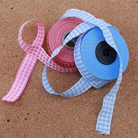 Kareli Kumaş Kurdele 2 cm