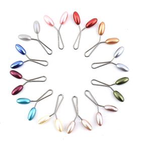 Karışık Renkli Damla Eşarp Şal Tokası 12 adet