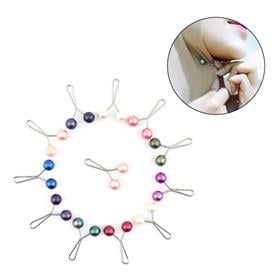 Karışık Renkli Eşarp Şal Tokası 12 adet