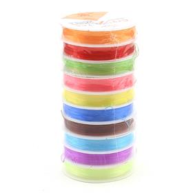 Karışık Renkli Esnek Misina Lastik 10 Rulo