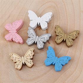 Kelebek Şeklinde Emzik Askısı Boncuğu