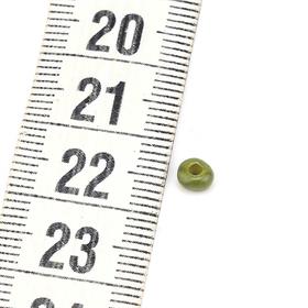 Kesme Kum Cam Boncuk Haki Yeşil