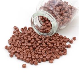 Kesme Kum Cam Boncuk Kahverengi